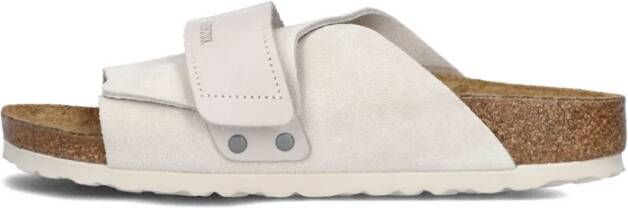 Birkenstock Suède Comfort Slippers Kyoto Dames White Dames