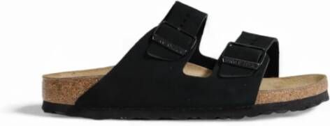 Birkenstock Suede Dames Herfst Winter Slippers Black Dames