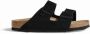 Birkenstock Suede Herfst Winter Slippers Black - Thumbnail 1