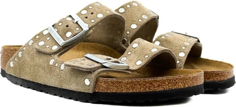 Birkenstock Taupe Rivet Sandal Brown Dames