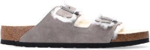 Birkenstock Teenslippers & Sliders Grijs Heren