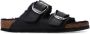 Birkenstock Arizona Big Buckle Shearling Sandaal Black Dames - Thumbnail 1