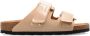 Birkenstock Nubuck Leren Sandalen met Verstelbare Banden Beige Dames - Thumbnail 21