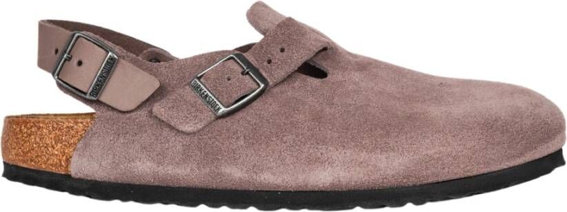 Birkenstock Vervaagde Paarse Suède Sandaal Purple Dames