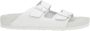 Birkenstock Witte Leren Platte Sandalen White Heren - Thumbnail 1