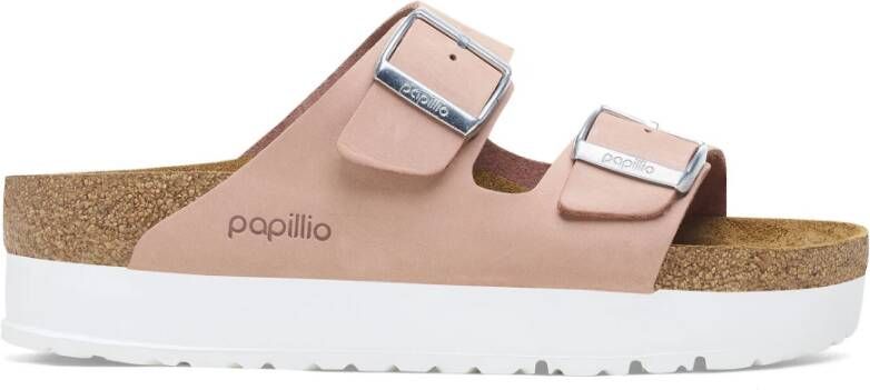 Birkenstock Zachtroze Platform Sandaal Pink Dames