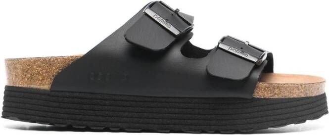 Birkenstock Sandals Arizona Platform Vegan Birko-Flor Black Dames