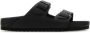 Birkenstock Zwarte leren Arizona slippers Black Heren - Thumbnail 1