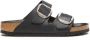 Birkenstock Zwarte Leren Sandalen Black Dames - Thumbnail 1