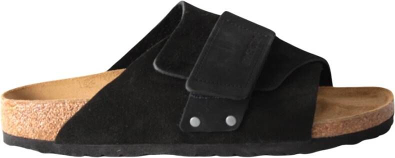 Birkenstock Zwarte Leren Sandalen Lente Zomer Black Dames