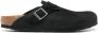 Birkenstock Zwarte leren sandalen met open teen Black Heren - Thumbnail 1