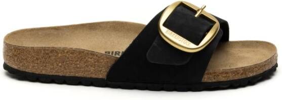 Birkenstock Zwarte Madrid Big Buckle Sandalen Black Dames