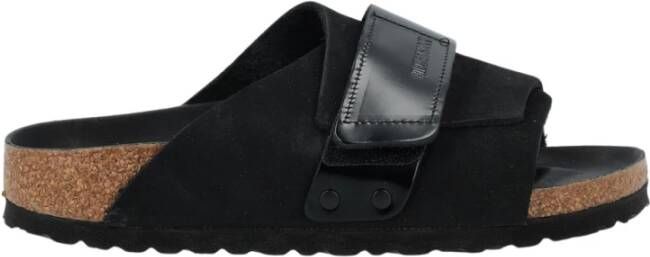 Birkenstock Zwarte Nubuck High Shine Sandalen Black Dames