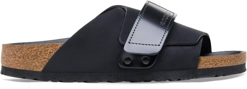 Birkenstock Zwarte Nubuck Kyoto Sandalen Black Dames