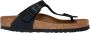 Birkenstock Zwarte Nubuck Sandaal met Kurken Voetbed Black Dames - Thumbnail 1