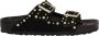 Birkenstock Zwarte Studs Platte Sandalen Black Dames - Thumbnail 1