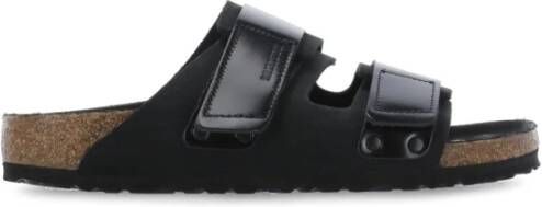 Birkenstock Zwarte Suède Pantoffels Black Dames