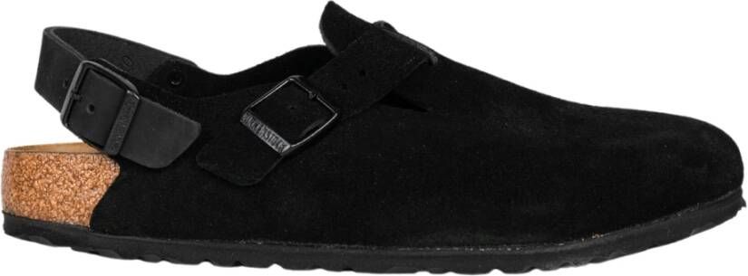 Birkenstock Zwarte Suède Sandaal Tokio Stijl Black Heren