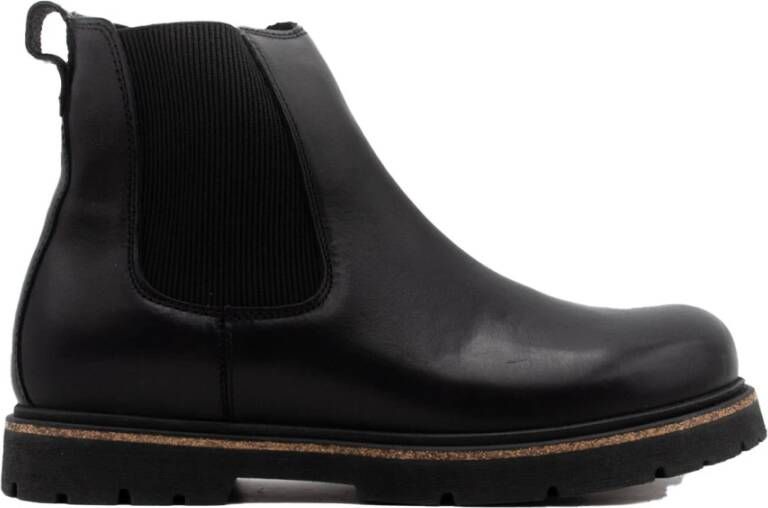 Birkenstock Zwarte Veterschoen Enkellaars met Spatbescherming Black Heren