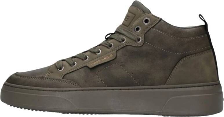 Björn Borg Groene lage sneakers T1930 Mid Green Heren