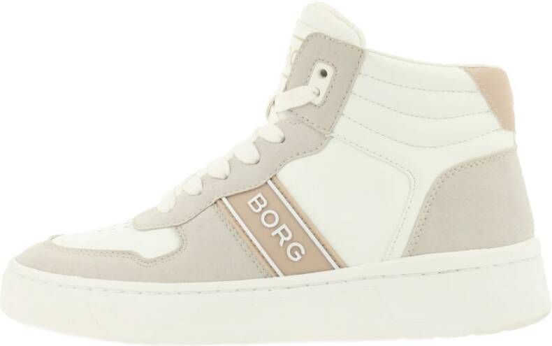 Björn Borg Hoge Top Sneaker T2200 MID CTR PRF W Wit Dames