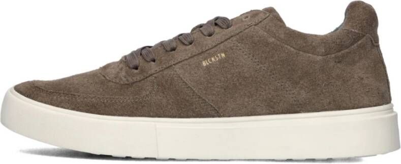 Blackstone Bruine Suède Lage Sneakers Brown Heren