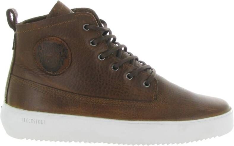 Blackstone Colbert Schoenen in Zwart Steen Brown Heren