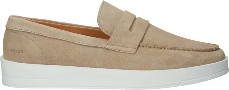 Blackstone Elegant Slip-on Moccasins Beige Heren