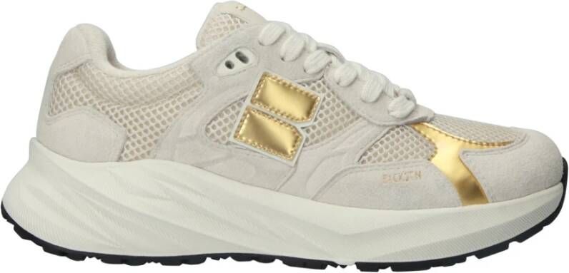 Blackstone Flint Marvel Artic Wolf Gold Runner Sneaker Beige Dames