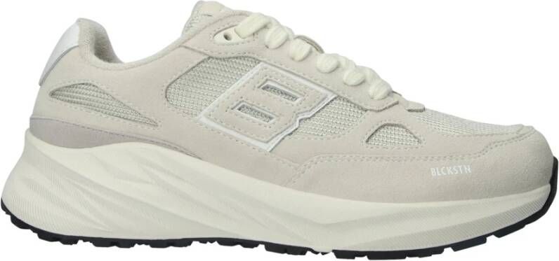 Blackstone Flint Moss Light Grey Runner Sneaker Gray Dames