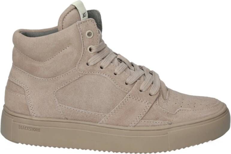 Blackstone Keyla Yl51 verweerde teak hoge sneaker Beige Dames