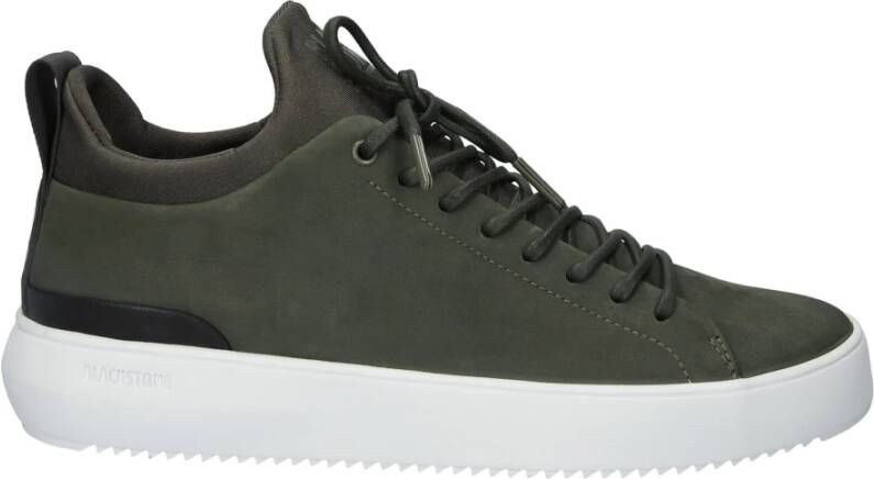 Blackstone Moderne Leren Sneaker Green Heren