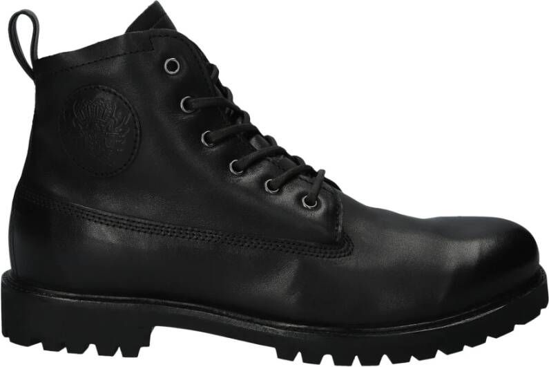 Blackstone Nero Veterschoenen met schapenvacht Black Heren