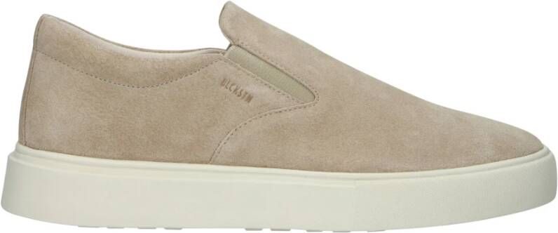 Blackstone Ruby Banks Lemon Pepper Slip-ons Beige Heren