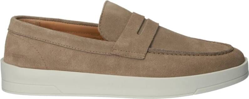 Blackstone Taupe Slip-on Moccasins Beige Heren