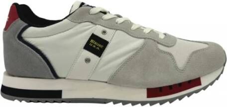 Blauer Beige Suède Heren Sneakers Multicolor Heren