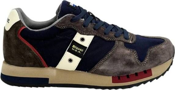 Blauer Blauw en bruin herensneaker Blauw Heren