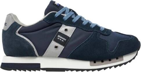 Blauer Blauwe Sneakers voor Mannen Blue Heren