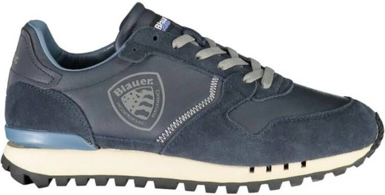 Blauer Blauwe Sportsneakers met Contrasterende Veters Blue