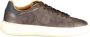 Blauer Bruine Herensportschoenen Veters Contrastdetails Print Logo Brown Heren - Thumbnail 4