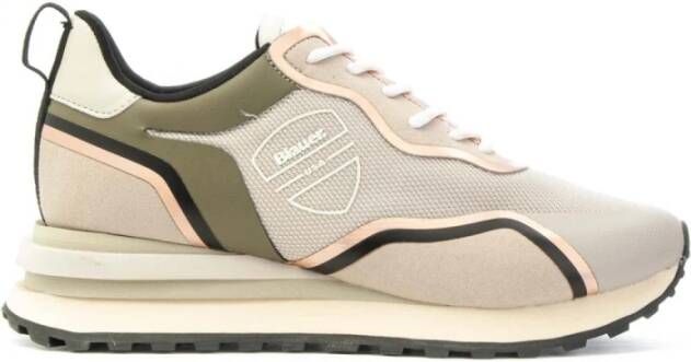 Blauer Camo9 Mesh Sneakers met Plateauzool Beige Dames