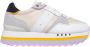 Blauer Fantasy Peach Leren High-Top Sneakers Multicolor Dames - Thumbnail 4