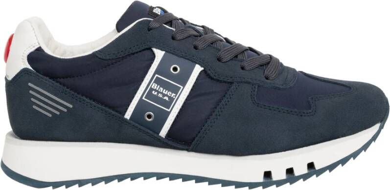 Blauer Eenvoudige Tokyo Sneakers met Vetersluiting Blue Heren