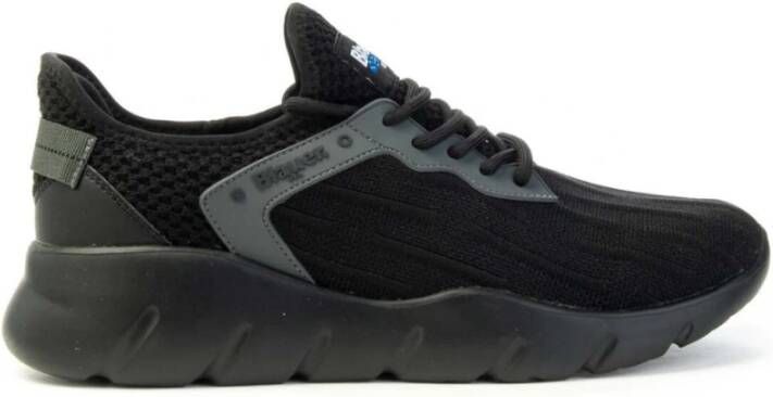 Blauer Elastische Sneakers Ultralicht Comfortabel Veelzijdig Black Heren