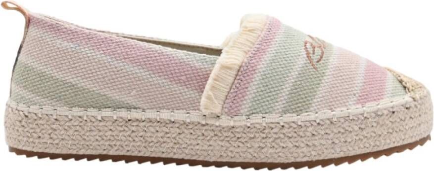 Blauer Gestreepte Espadrilles voor Zomer Multicolor Dames