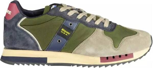 Blauer Groene Herensportschoenen met Veters Green Heren