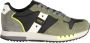 Blauer Groene Herensportschoenen Veters Contrastdetails Print Logo Green Heren - Thumbnail 7