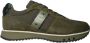 Blauer Groene Suède Sneakers met Witte Details Green Heren - Thumbnail 1