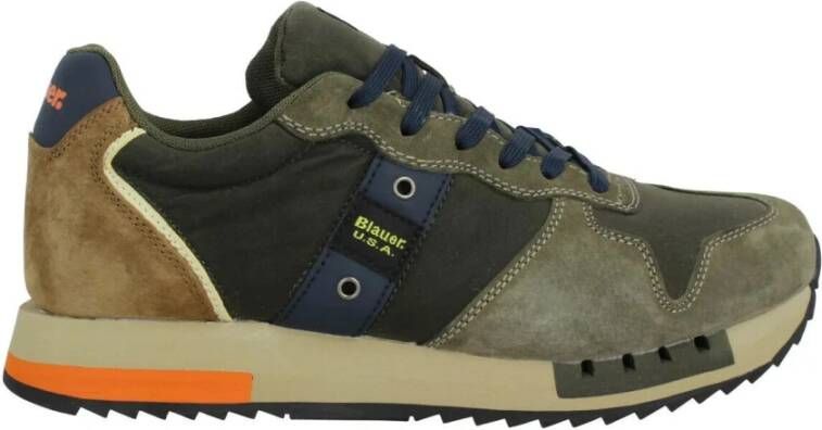 Blauer Heren Sneaker in Suède Tessuto Militairbruin Brown Heren