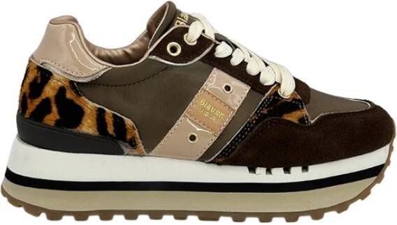 Blauer Leopard Print Platform Sneaker Epps Brown Dames